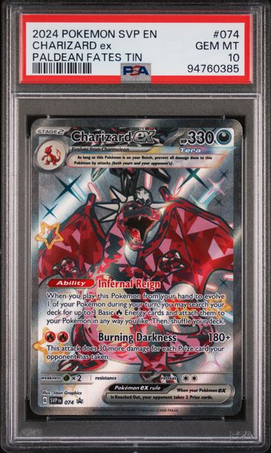 PSA 10 Charizard ex Paldean Fates Promo 074