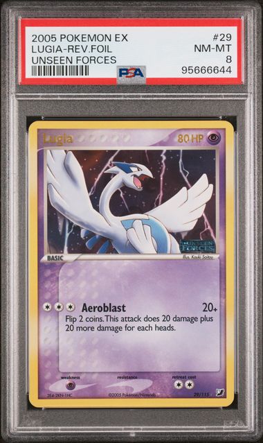 PSA 8 Lugia Unseen Forces 29/115