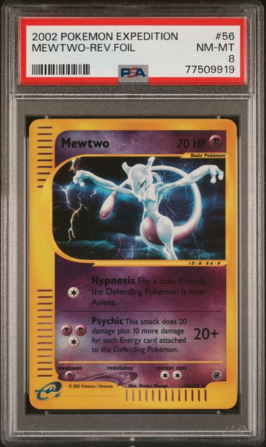 PSA 8 Mewtwo Pokemon Expedition 56/165