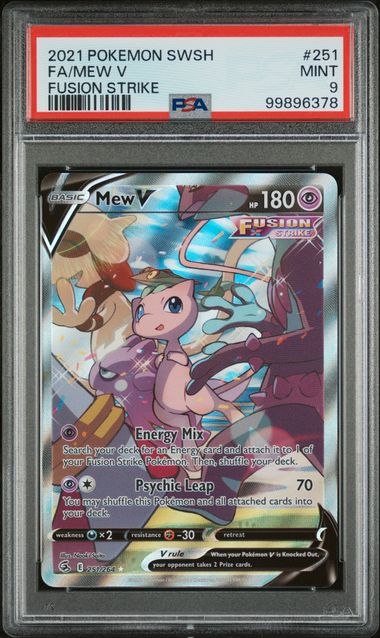 PSA 9 Mew V Fusion Strike 251/264