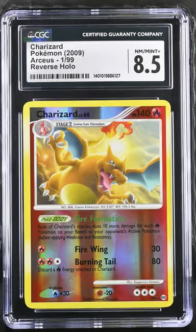 CGC 8.5 Charizard Arceus 1/99