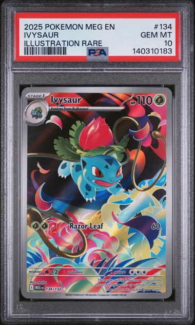 PSA 10 Ivysaur Mega Evolutions 134/132