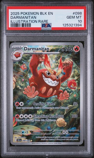 PSA 10 Darmanitan Black Bolt 098/086