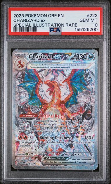 PSA 10 Charizard ex Obsidian Flames 223/197