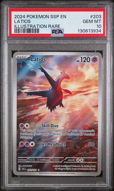 PSA 10 Latios Surging Sparks 203/191