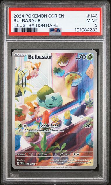 PSA 9 Bulbasaur Stellar Crown 143/142