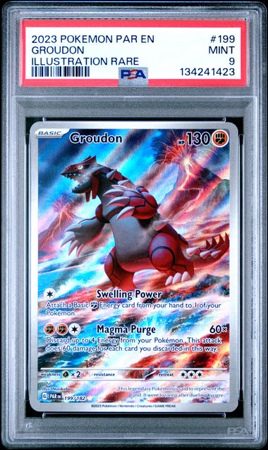 PSA 9 Groudon Paradox Rift 199/182