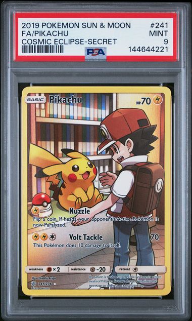 PSA 9 Pikachu Cosmic Eclipse 241/236