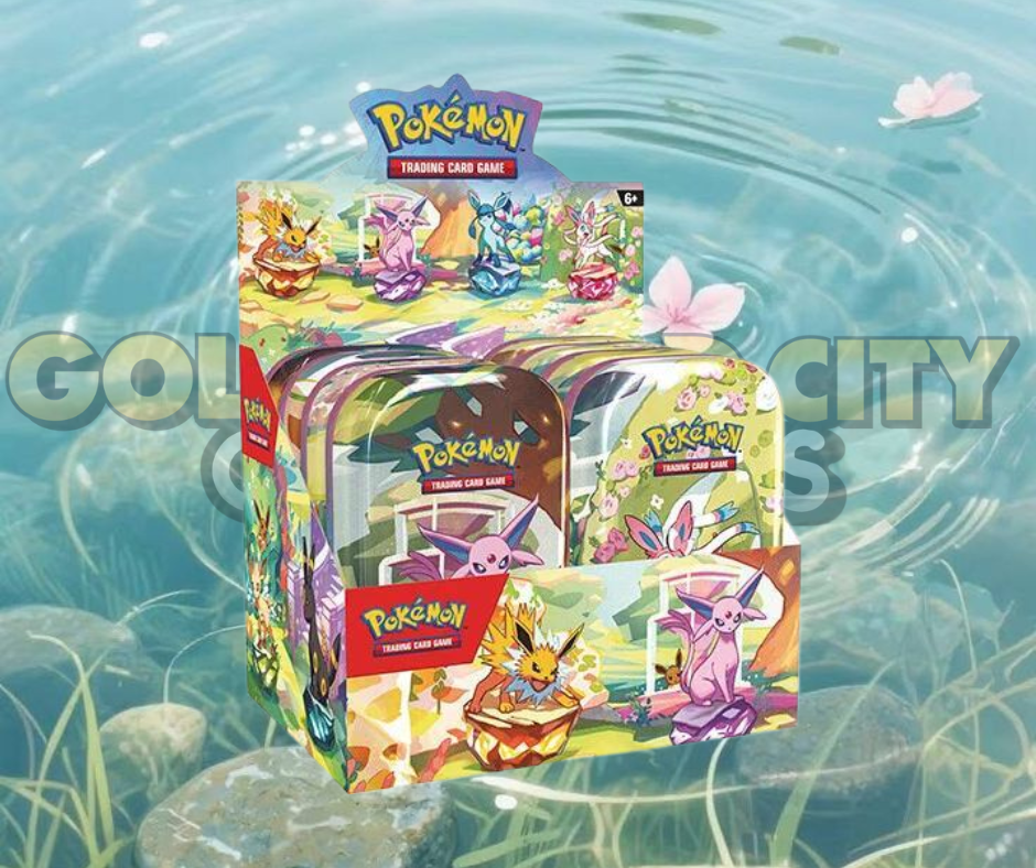 Prismatic Evolutions Mini Tin