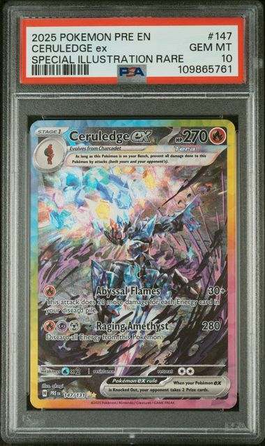 PSA 10 Ceruledge ex Prismatic Evolutions 147/131