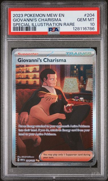 PSA 10 Giovanni's Charisma 151 204/165
