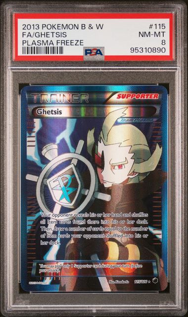 PSA 8 Ghetsis Plasma Freeze 115/116