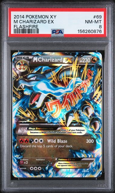 PSA 8 M Charizard ex Flashfire 69/106