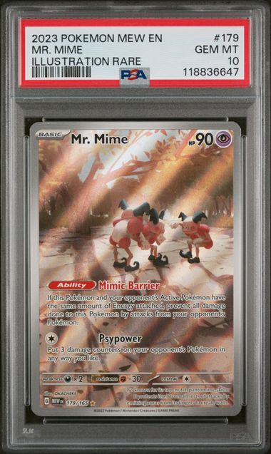 PSA 10 Mr. Mime 151 179/165