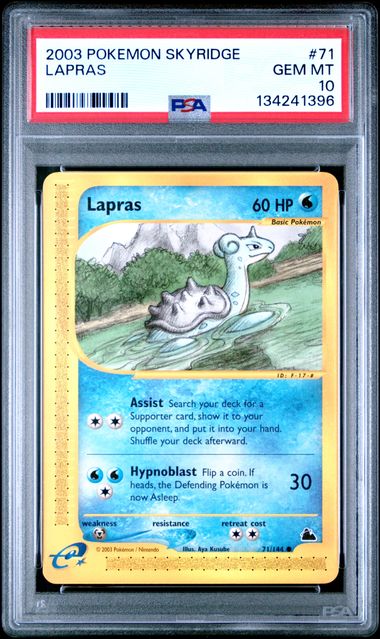 PSA 10 Lapras Skyridge 71/144