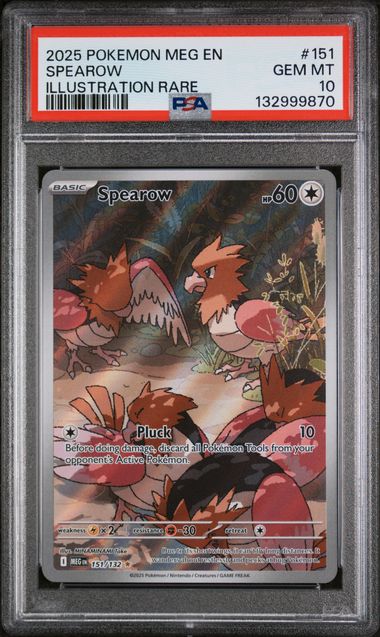 PSA 10 Spearow Mega Evolution 151/132