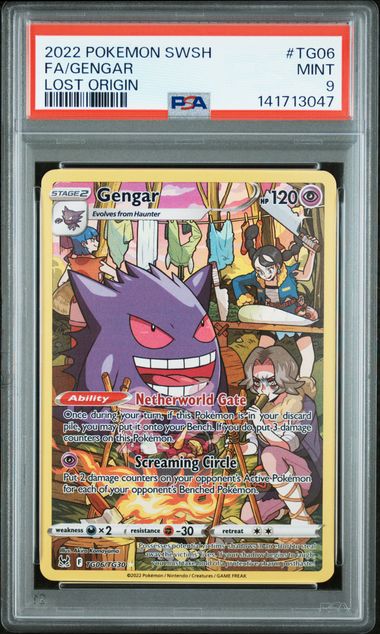 PSA 9 Gengar Lost Origin TG06/TG30