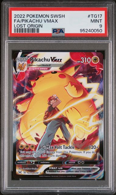 PSA 9 Pikachu VMAX Lost Origin TG17/TG30