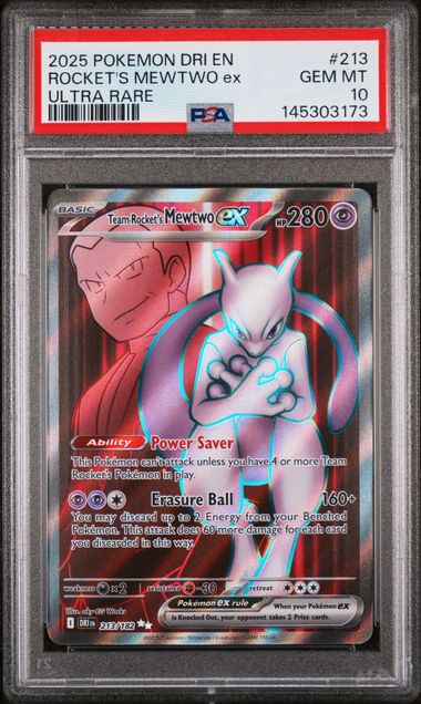 PSA 10 Team Rocket's Mewtwo ex Destined Rivals 213/182