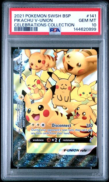PSA 10 Pikachu V-Union Celebrations Black Star Promo SET OF 4