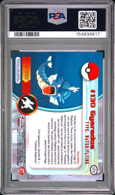 PSA 9 Gyarados Topps Chrome 130