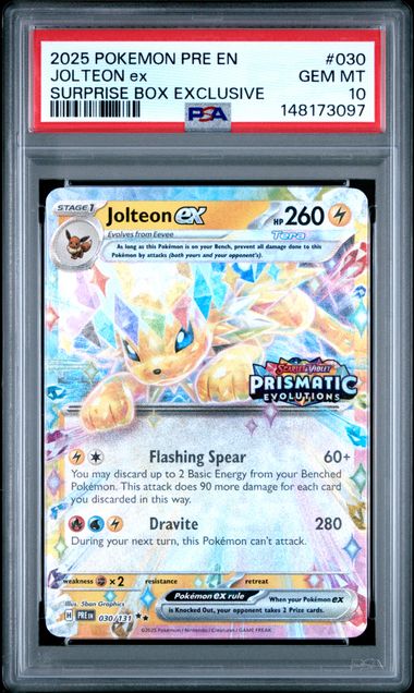 PSA 10 Jolteon ex Prismatic Evolutions 030/131