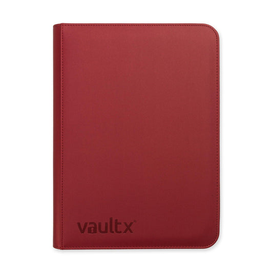 Vault X 4 Pocket Binder Metallic Red
