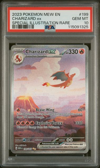PSA 10 Charizard ex 151 199/165