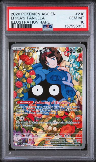PSA 10 Erika's Tangela Ascended Heroes 218/217