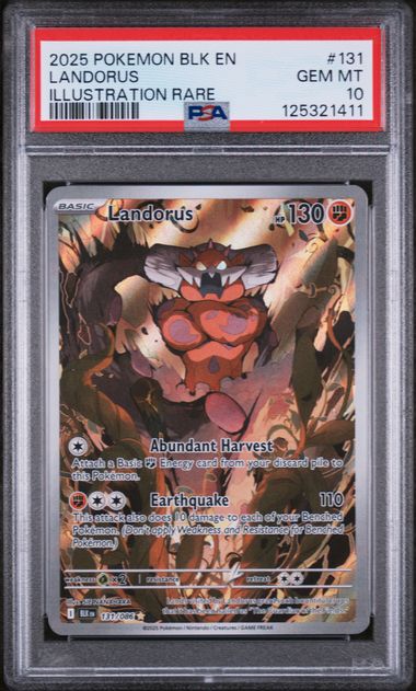 PSA 10 Landorus Black Bolt 131/086