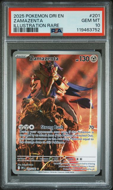 PSA 10 Zamazenta Destined Rivals 201/182