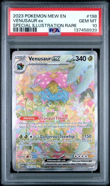 PSA 10 Venusaur ex 151 198/165