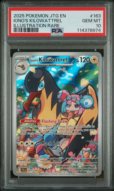 PSA 10 Iono's Kilowattrel Journey Together 163/159