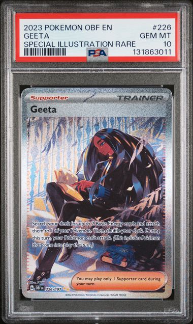 PSA 10 Geeta Obsidian Flames 226/197