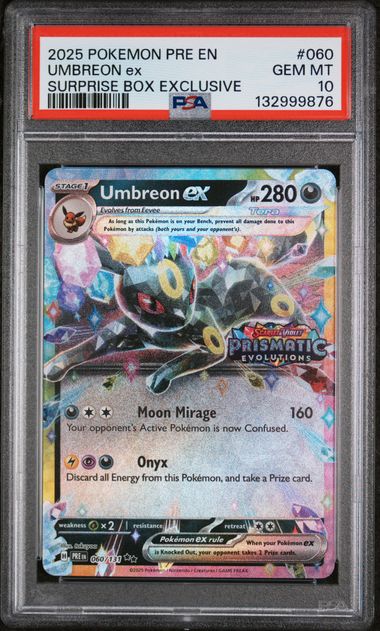 PSA 10 Umbreon ex Prismatic Evolutions Stamped 060/131