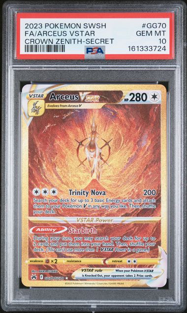 PSA 10 Arceus VSTAR Crown Zenith GG70/GG70