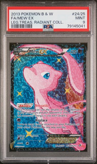 PSA 9 Mew ex Legendary Treasure 24/25