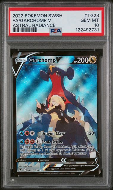 PSA 10 Garchomp V Astral Radiance TG23/TG30