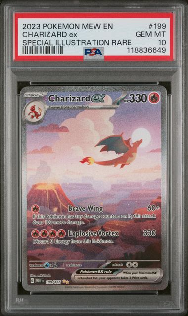 PSA 10 Charizard ex 151 199/165