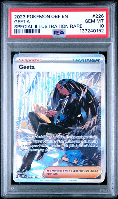 PSA 10 Geeta Obsidian Flames 226/197