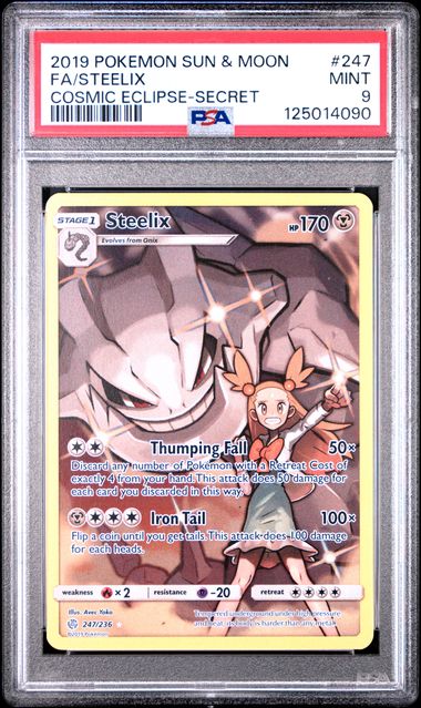 PSA 9 Steelix Cosmic Eclipse 247/236