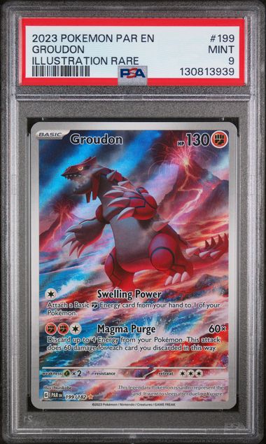 PSA 9 Groudon Paradox Rift 199/182