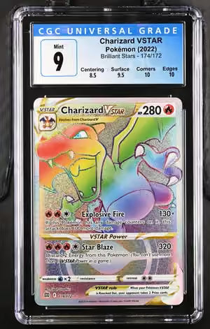 CGC 9 Charizard VSTAR Brilliant Stars 174/172