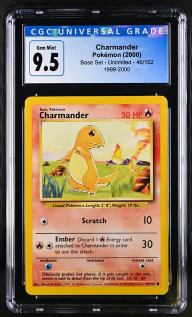 CGC 9.5 Charmander Base Set 46/102