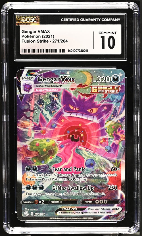 CGC 10 Gengar VMAX Fusion Strike 271/264