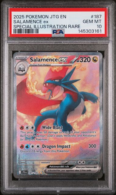 PSA 10 Salamence ex Journey Together 187/159