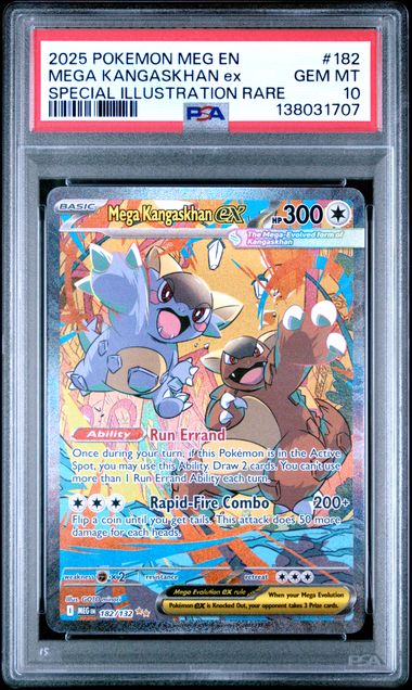 PSA 10 Mega Kangaskhan ex Mega Evolution 182/132