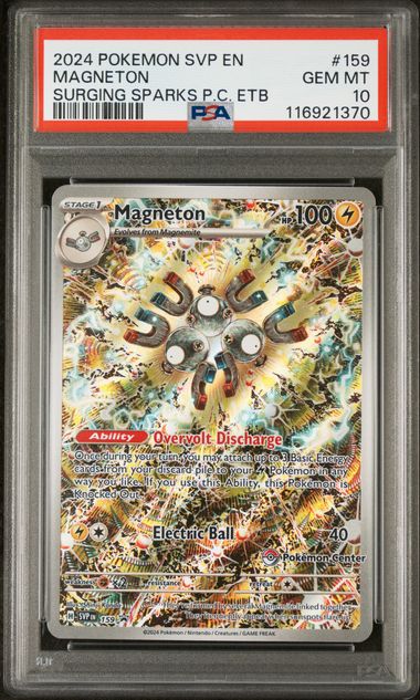 PSA 10 Magneton Surging Sparks Pokemon Center Promo 159