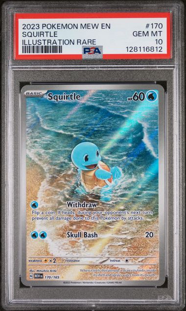 PSA 10 Squirtle 151 170/165