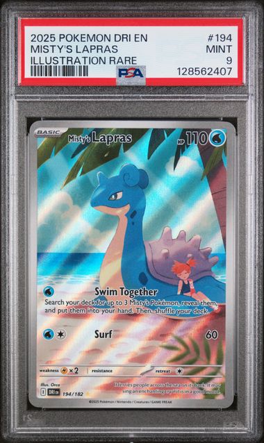PSA 9 Misty's Lapras Destined Rivals 194/182